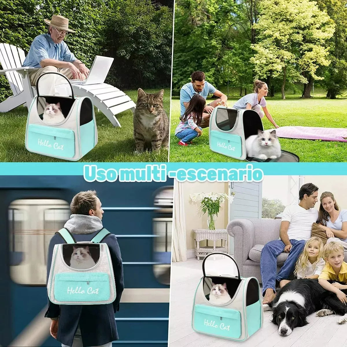 Mochila Bolso Porta Perros y Gatos