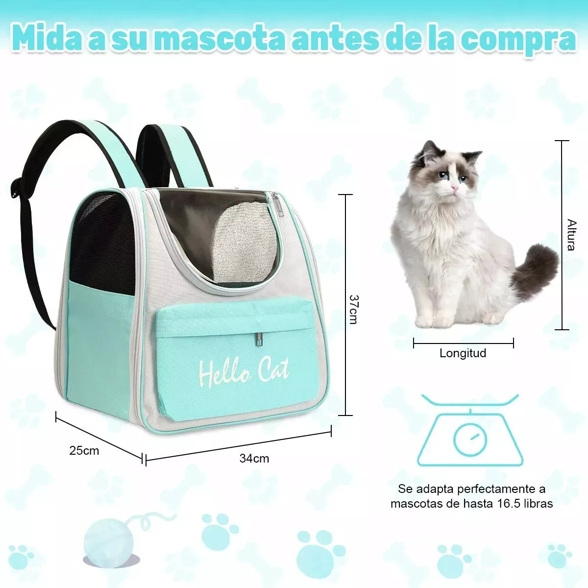Mochila Bolso Porta Perros y Gatos