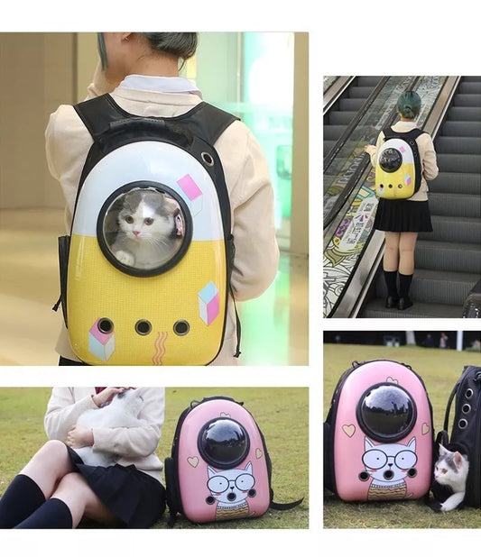 Mochila Bolso Cápsula para Transporte de Perros y Gatos
