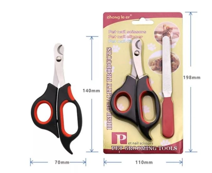 Cortauñas Tipo Tijera para Mascotas + Lima de Regalo